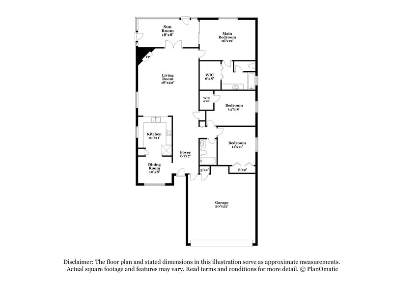 2,060/Mo, 12213 Sutton Estates Dr Jacksonville, FL 32223 Floor Plan View