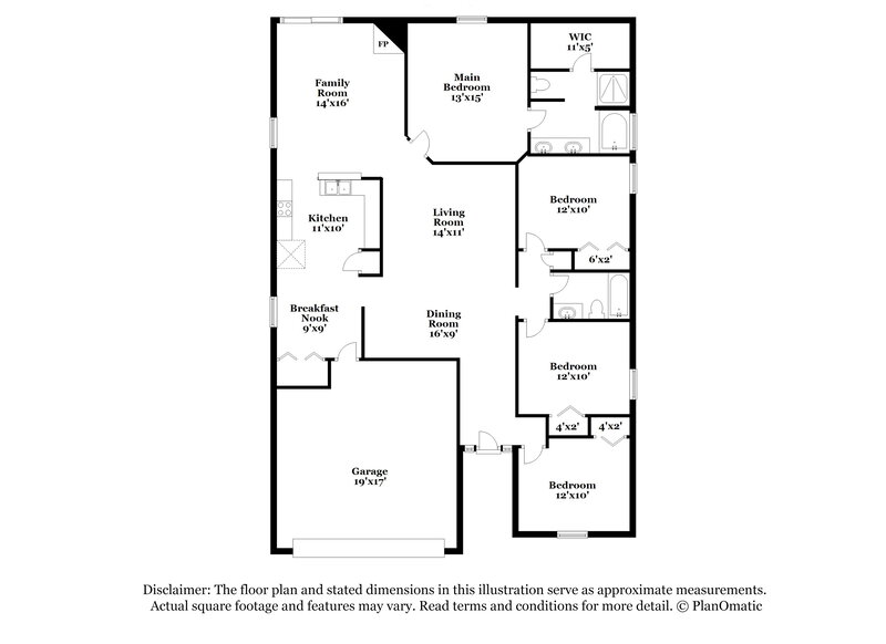 2,160/Mo, 4489 Willow Chase Ter Jacksonville, FL 32258 Floor Plan View
