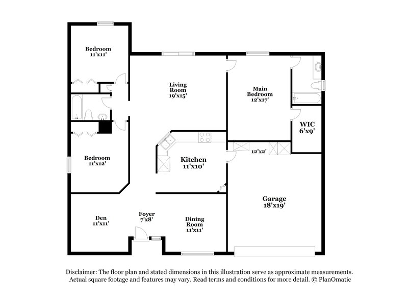 1,805/Mo, 5337 Lacy Jane Way Jacksonville, FL 32244 Floor Plan View
