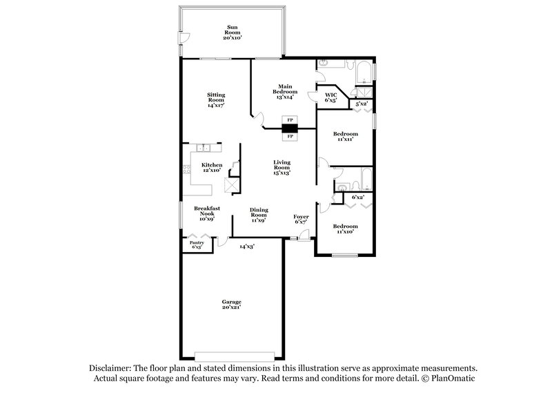 1,880/Mo, 1568 Saddlebrook Ln Jacksonville, FL 32221 Floor Plan View