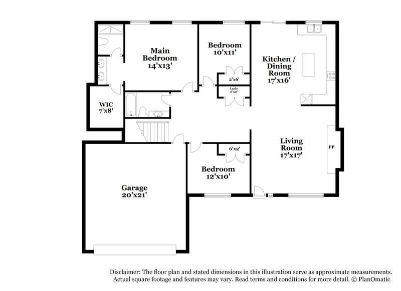 0/Mo, 1804 Hilltop Ct Grain Valley, MO 64029 Floor Plan View 2