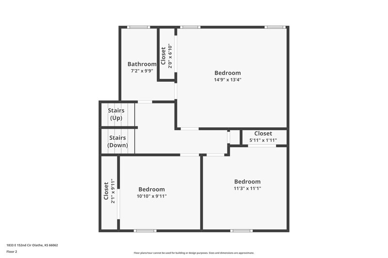 2,275/Mo, 1833 E 152nd Circle Olathe, KS 66062 Floor Plan View 2