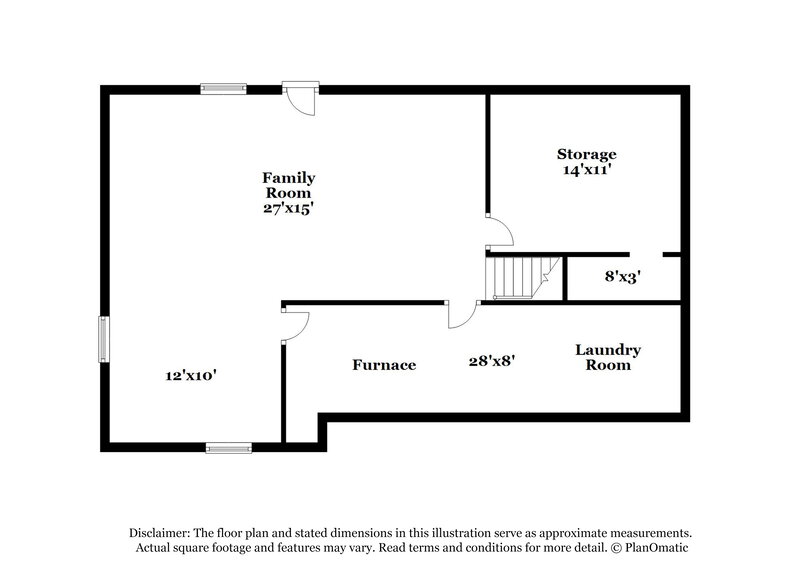 1,525/Mo, 6506 Farrow Ave Kansas City, KS 66104 Floor Plan View 2