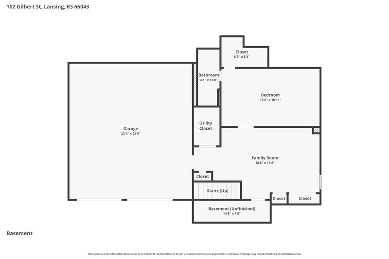 2,040/Mo, 102 Gilbert St Lansing, KS 66043 Floor Plan View