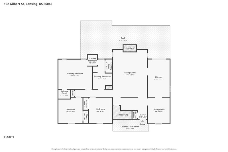 2,040/Mo, 102 Gilbert St Lansing, KS 66043 Floor Plan View 2