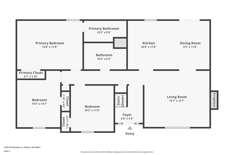 3,130/Mo, 1203 Fall Meadow Ln Belton, MO 64012 Floor Plan View 2