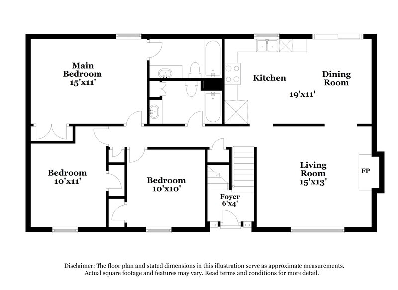 1,995/Mo, 500 Hibiscus Dr Belton, MO 64012 Floor Plan View