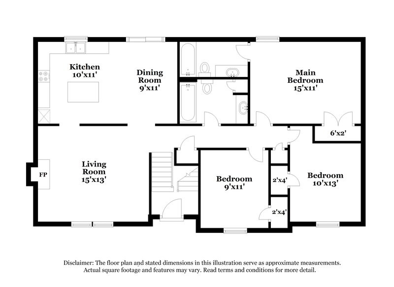 1,845/Mo, 507 Hibiscus Dr Belton, MO 64012 Floor Plan View 2