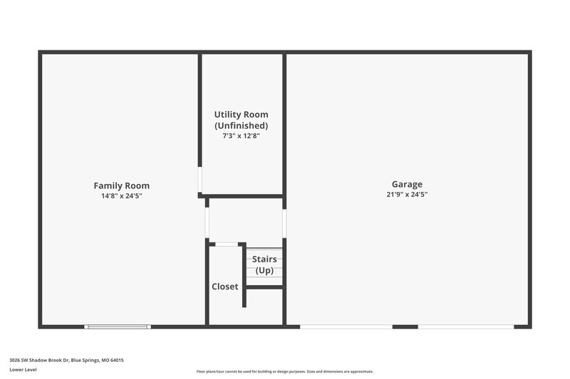 1,740/Mo, 3026 SW Shadow Brook Dr Blue Springs, MO 64015 Floor Plan View 2