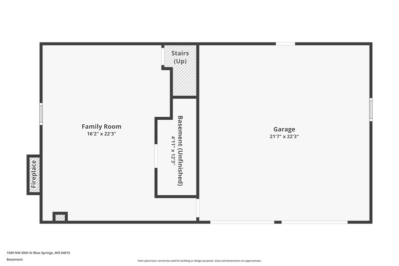 1,995/Mo, 1509 NW 50th St Blue Springs, MO 64015 Floor Plan View