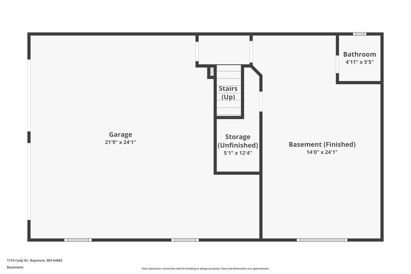1,965/Mo, 1710 Cody Dr Raymore, MO 64083 Floor Plan View 2
