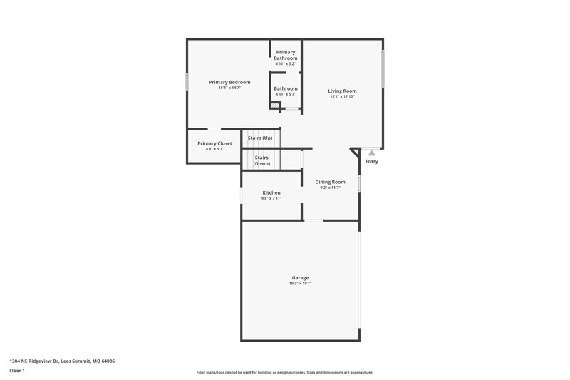2,680/Mo, 1304 NE Ridgeview Dr Lees Summit, MO 64086 Floor Plan View