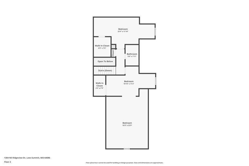 2,680/Mo, 1304 NE Ridgeview Dr Lees Summit, MO 64086 Floor Plan View 2