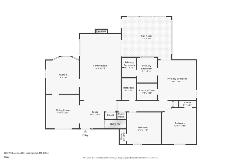 2,730/Mo, 3633 NE Basswood Dr Lees Summit, MO 64064 Floor Plan View 2