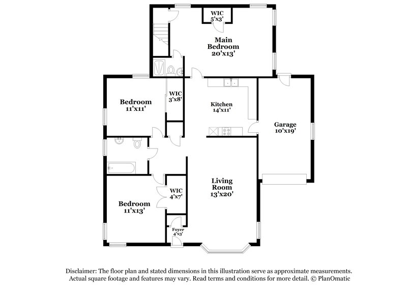 1,320/Mo, 11222 E 20th Ave Independence, MO 64052 Floor Plan View