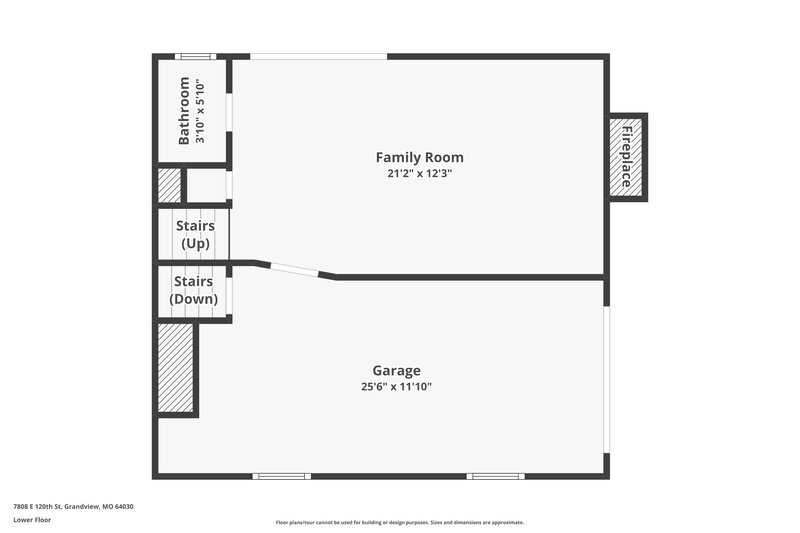 1,670/Mo, 7808 E 120th St Grandview, MO 64030 Floor Plan View 2