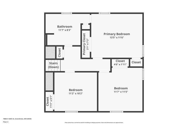 1,670/Mo, 7808 E 120th St Grandview, MO 64030 Floor Plan View 4