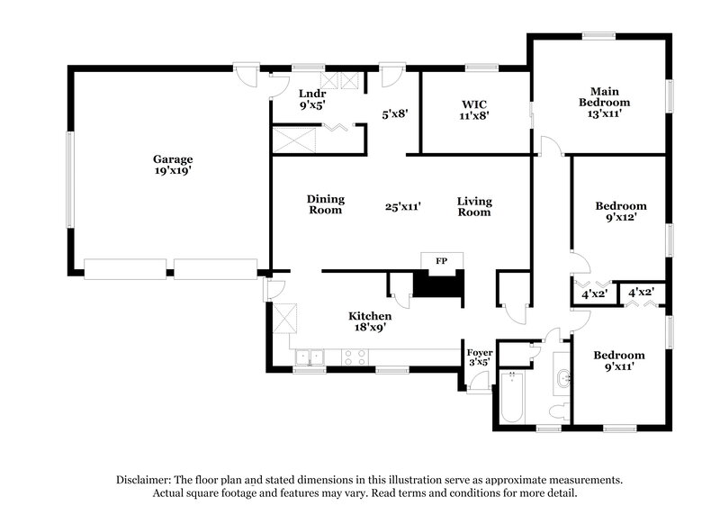 1,675/Mo, 2125 Ne Gaddy Rd Kansas City, MO 64118 Floor Plan View