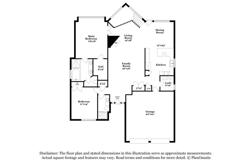 2,000/Mo, 3124 86TH ST Kansas City, MO 64154 Floor Plan View