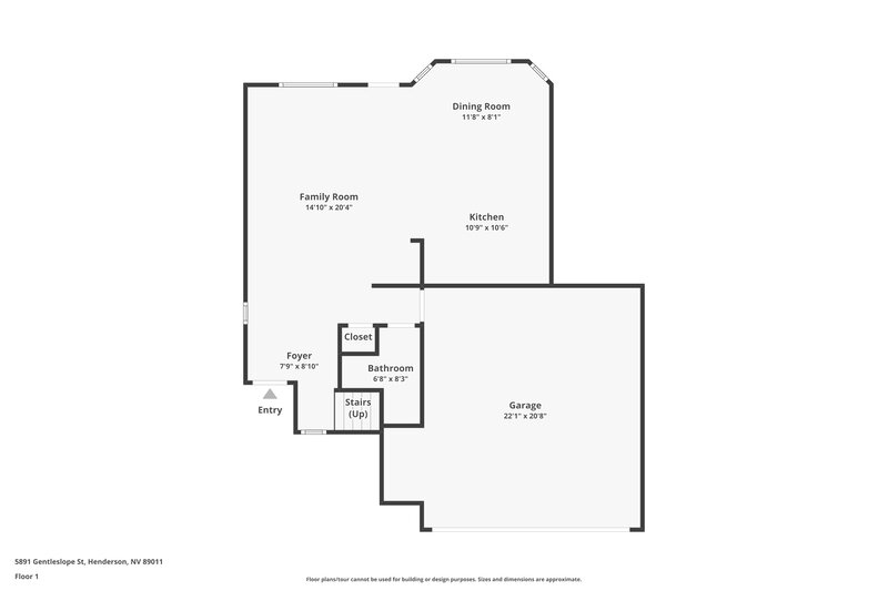 2,180/Mo, 5891 Gentleslope St Henderson, NV 89011 Floorplan View