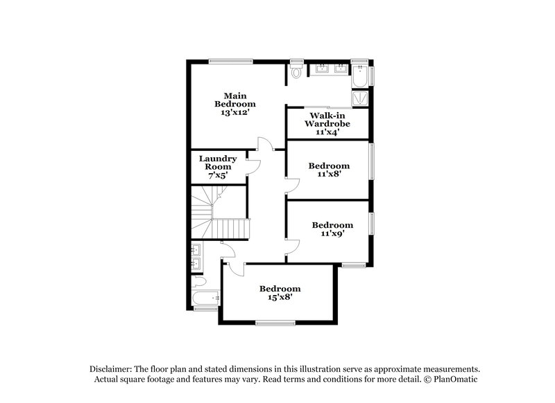 2,140/Mo, 4447 Acropolis Ave North Las Vegas, NV 89031 Floor Plan View 2