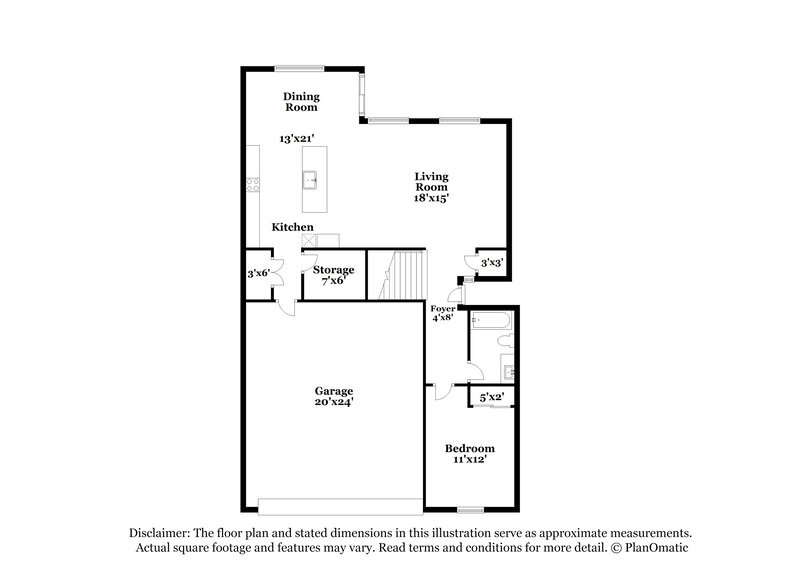 2,650/Mo, 4412 Contour Bend Ave North Las Vegas, NV 89084 Floor Plan View