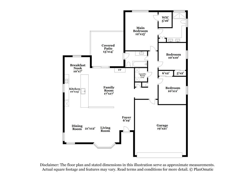 2,155/Mo, 4821 Evergreen Glen Dr Las Vegas, NV 89130 Floor Plan View