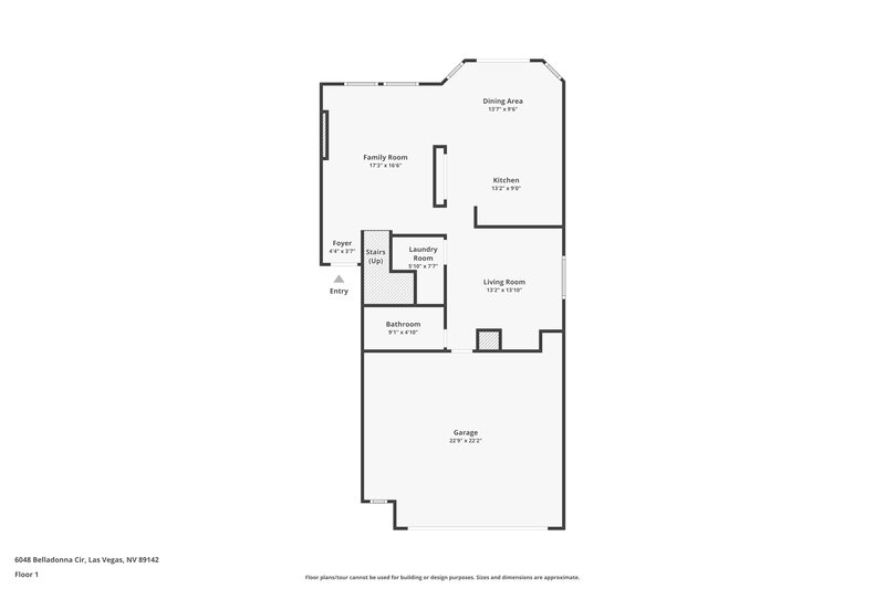 1,985/Mo, 6048 Belladonna Cir Las Vegas, NV 89142 Floor Plan View