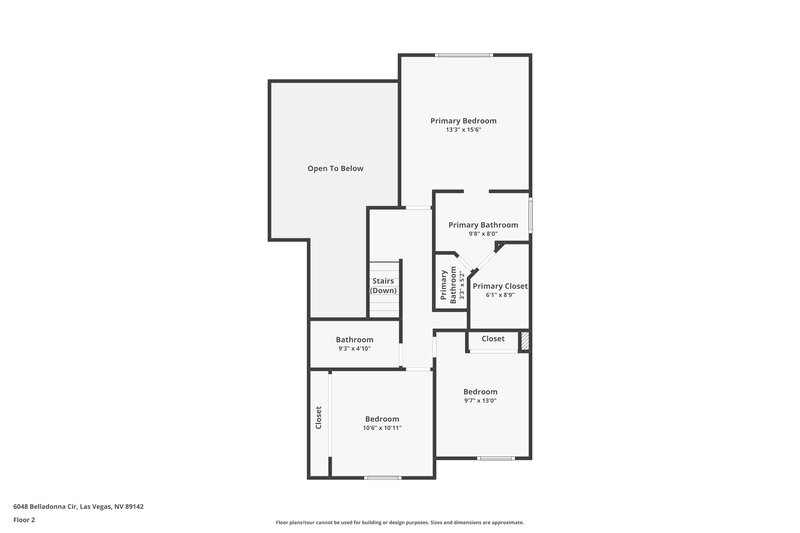 1,985/Mo, 6048 Belladonna Cir Las Vegas, NV 89142 Floor Plan View 2