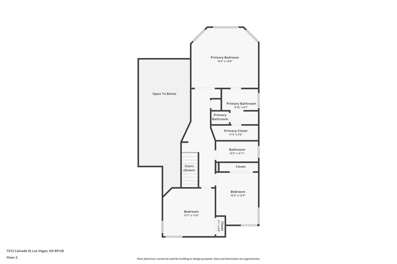 2,345/Mo, 7312 Calvado St Las Vegas, NV 89128 Floor Plan View 2