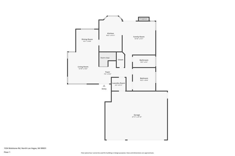 3,330/Mo, 1324 Walstone Rd North Las Vegas, NV 89031 Floor Plan View