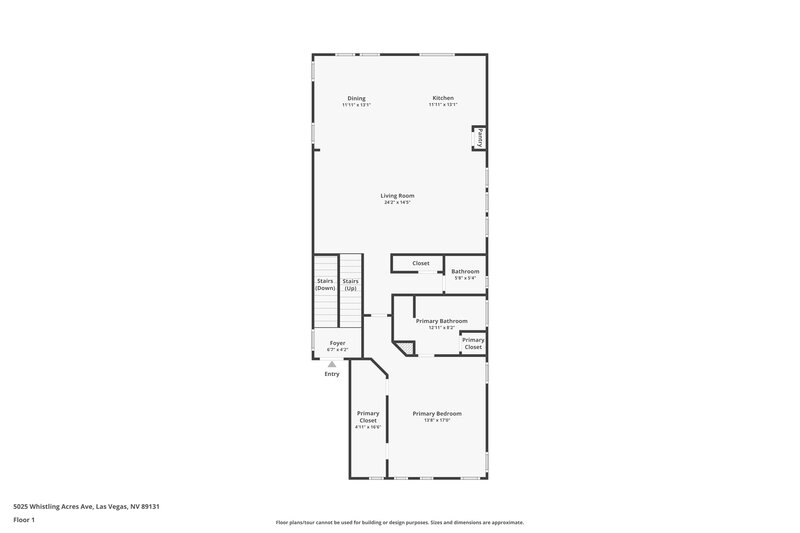 2,570/Mo, 5025 Whistling Acres Ave Las Vegas, NV 89131 Floor Plan View