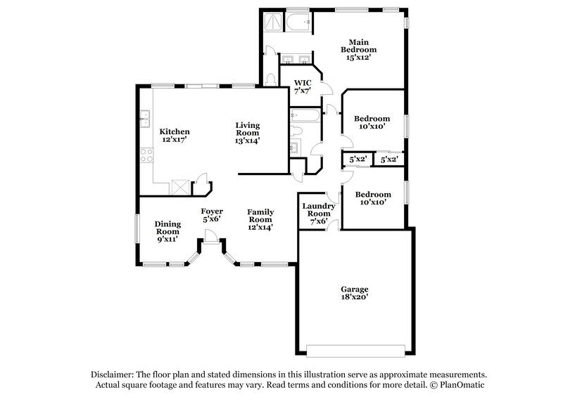 1,860/Mo, 330 Casa del Norte Dr North Las Vegas, NV 89031 Floor Plan View