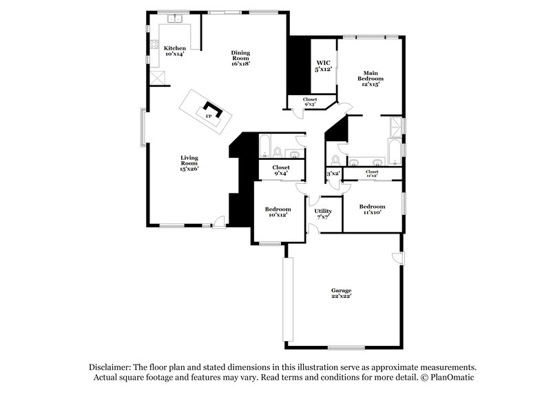 2,320/Mo, 37 Desert Dawn Ln Henderson, NV 89074 Floorplan View