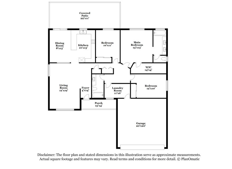 2,190/Mo, 309 John Henry Dr Henderson, NV 89014 Floor Plan View