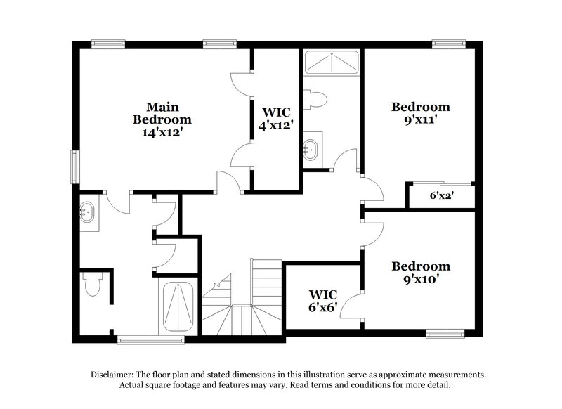 2,020/Mo, 11663 Rossovino St Las Vegas, NV 89183 Floor Plan View 2