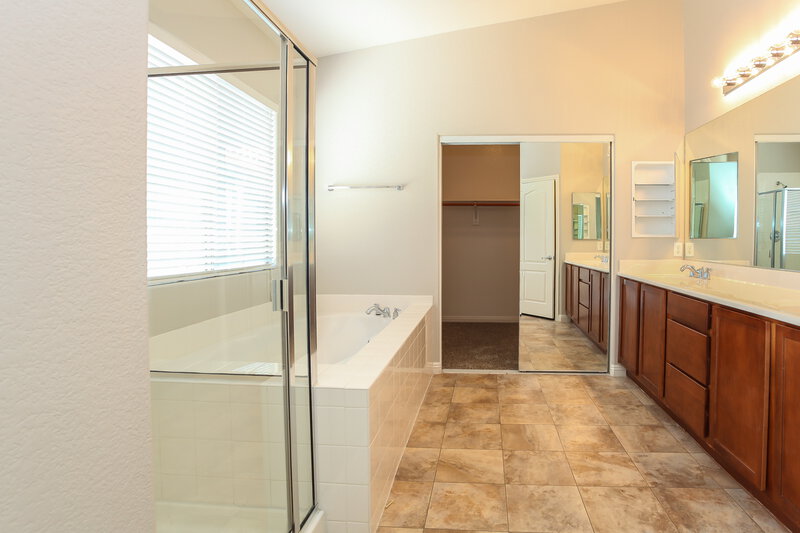 2,020/Mo, 8120 Chestnut Hollow Ave Las Vegas, NV 89131 Master Bathroom View