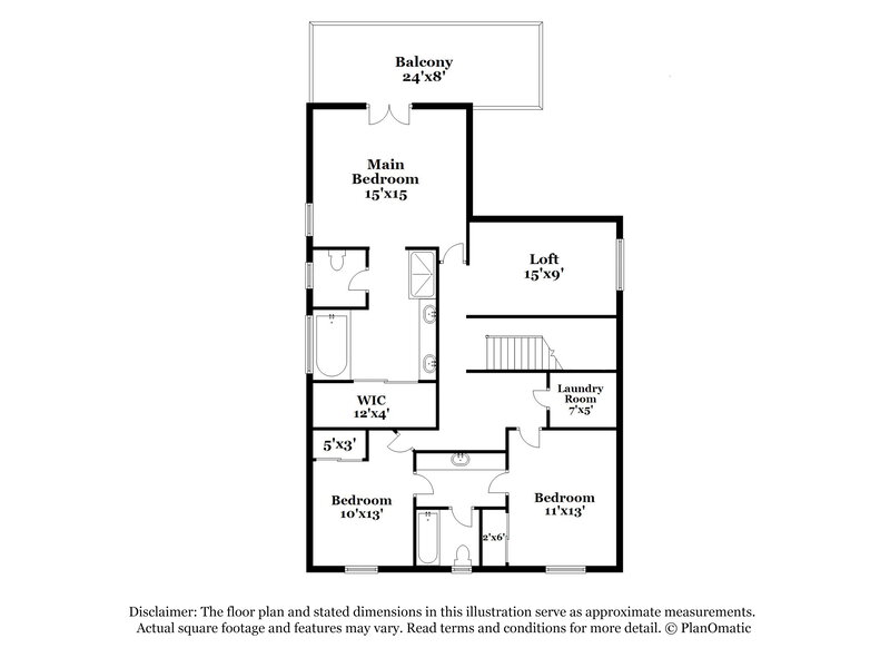 2,150/Mo, 7004 Bisoni St Las Vegas, NV 89149 Floor Plan View 2