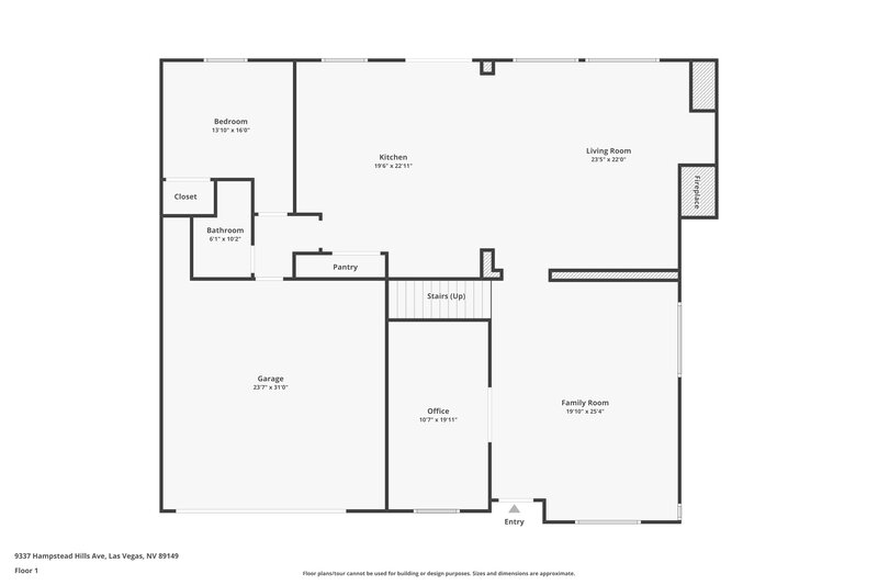 2,600/Mo, 9337 Hampstead Hills Ave Las Vegas, NV 89149 Floor Plan View