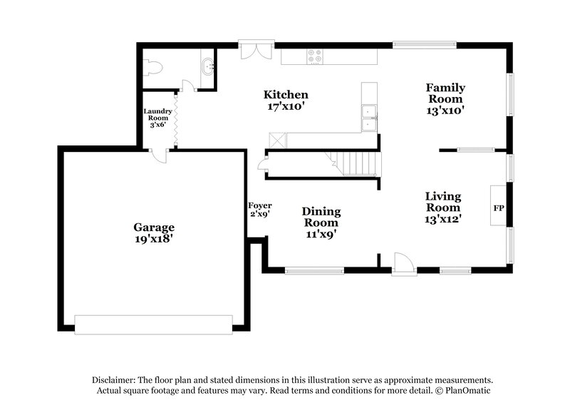 2,345/Mo, 5443 Cape Jasmine Ct North Las Vegas, NV 89031 Floor Plan View