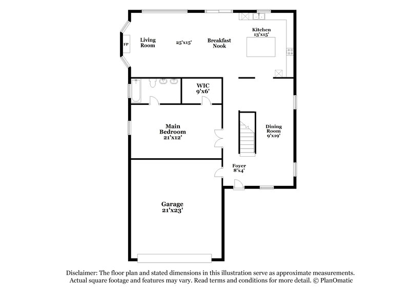 2,875/Mo, 2418 Island Paradise Ave North Las Vegas, NV 89031 Floorplan View