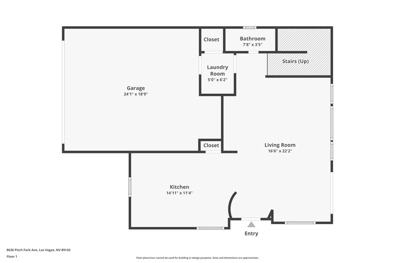 2,060/Mo, 8636 Pitch Fork Ave Las Vegas, NV 89143 Floor Plan View