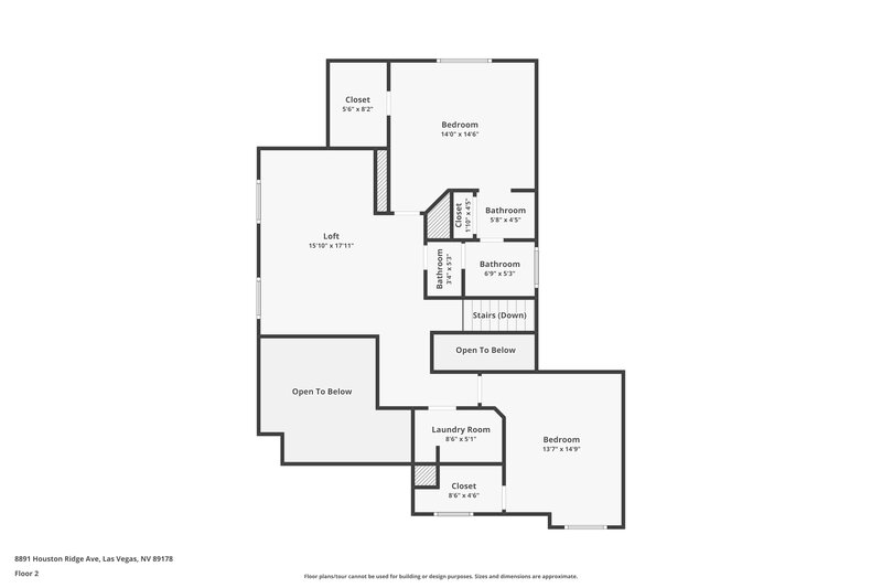 2,315/Mo, 8891 Houston Ridge Ave Las Vegas, NV 89178 Floorplan View