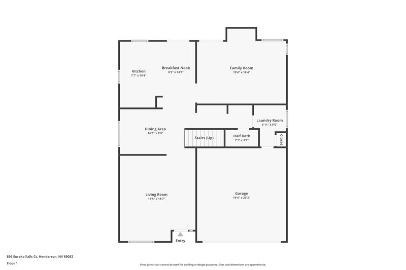 2,705/Mo, 896 Eureka Falls Ct Henderson, NV 89052 Floor Plan View