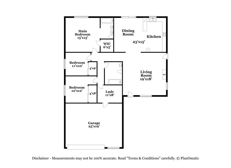 1,855/Mo, 1811 Panther Pl North Las Vegas, NV 89031 Floor Plan View