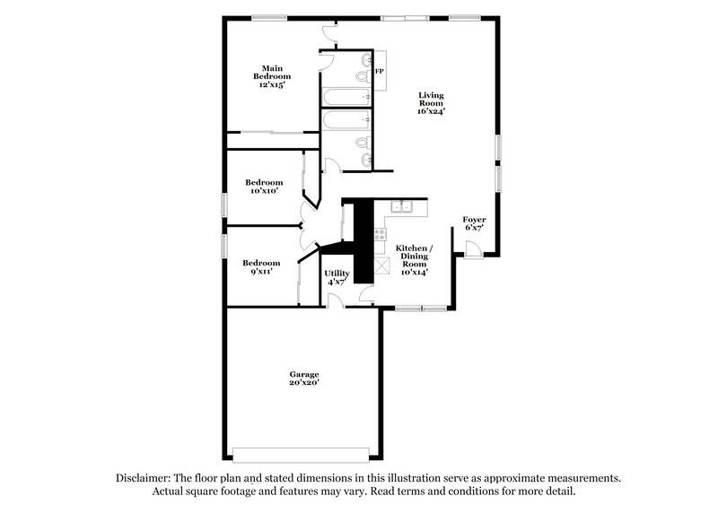 1,960/Mo, 765 Salt Flats Cir Henderson, NV 89011 Floor Plan View