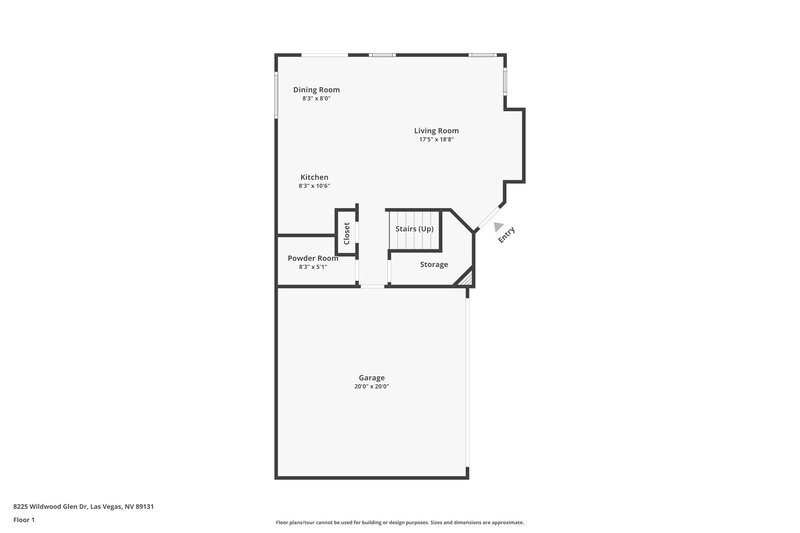 1,755/Mo, 8225 Wildwood Glen Dr Las Vegas, NV 89131 Floor Plan View