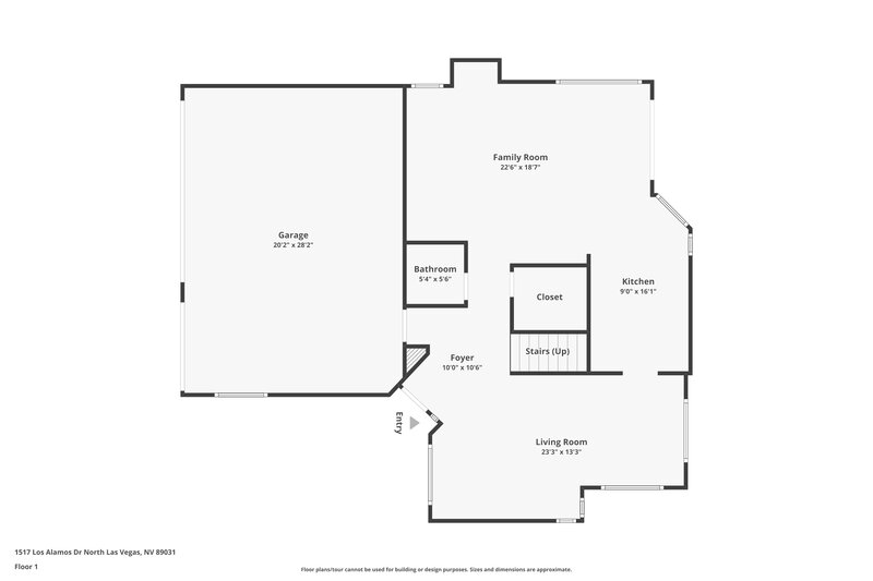 2,525/Mo, 1517 Los Alamos Dr North Las Vegas, NV 89031 Floor Plan View 2