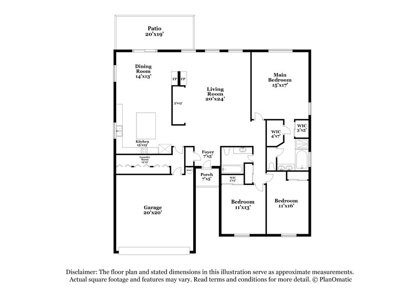 2,105/Mo, 1081 Royal Valley St Henderson, NV 89002 Floor Plan View
