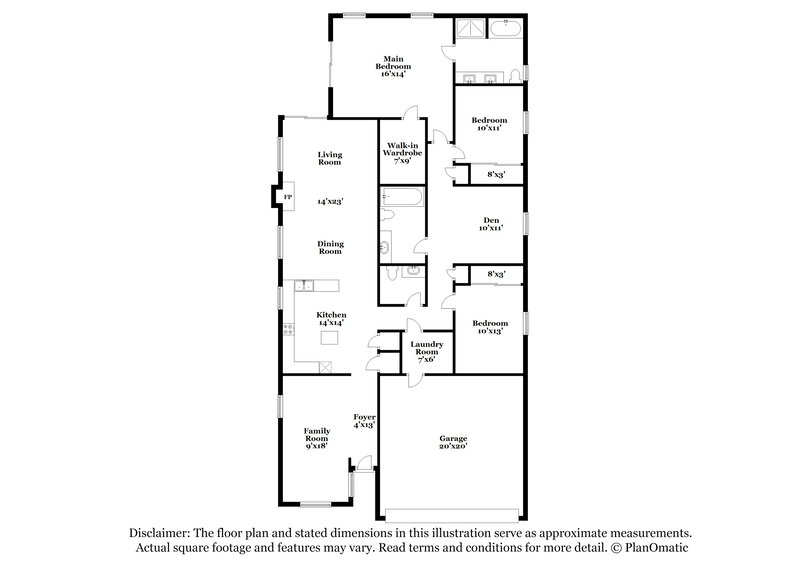 2,195/Mo, 7244 Grand Palace Ave Las Vegas, NV 89130 Floor Plan View